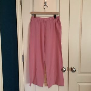 Aspesi Pink Wide Leg Silk Pants IT 44